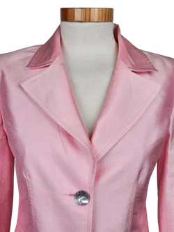 AMRANY Fashion Damen Seidenblazer, rose - Gr. S - Bild 5