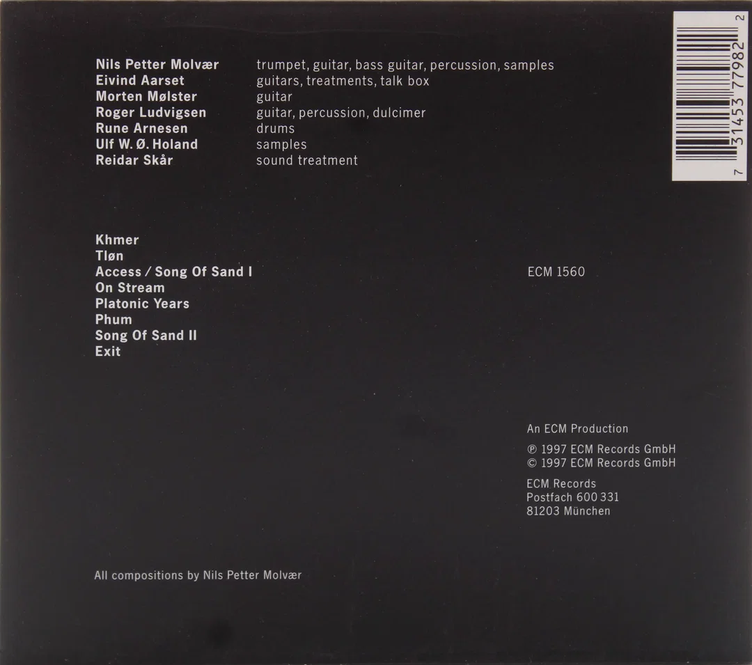 CD Nils Petter Molvær – Khmer (ECM 1560) Album 1997 – Bild 2