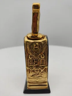 Goldener Behälter in Form einer Doppelkartusche Porzellan & Zertifikat von Franklin Mint | Limitierte Rarität - Bild 6