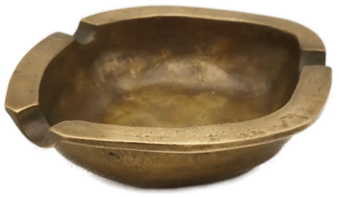 Messing Aschenbecher - ideal für Räucherwerk  - Bild 1