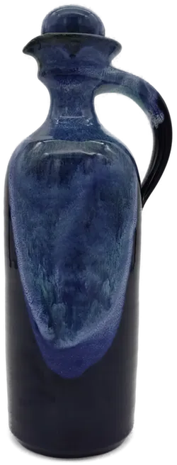 Tonkrug mit  5 Stamperl blau - Bild 2