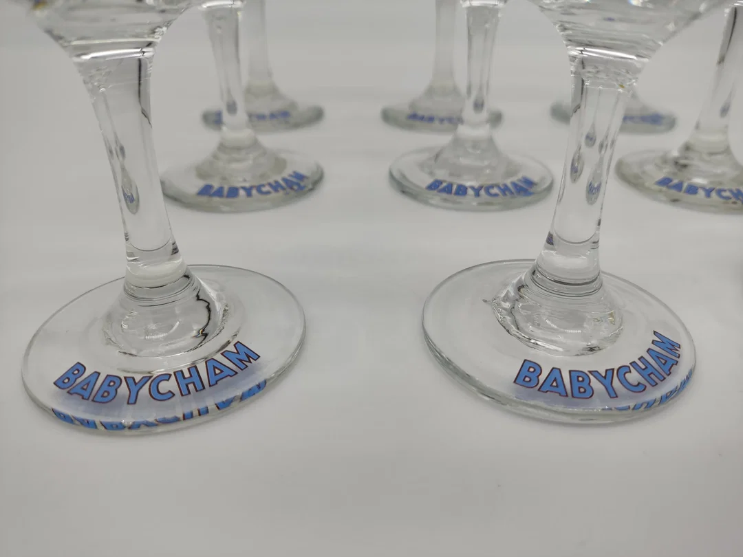 9 Vintage Babycham Champagnergläser – Bild 7