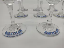 9 Vintage Babycham Champagnergläser - Bild 7