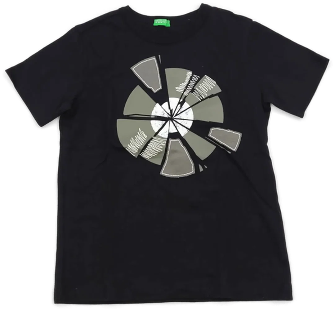 United Colors of Benetton Kindershirt schwarz Gr. XS – Bild 1