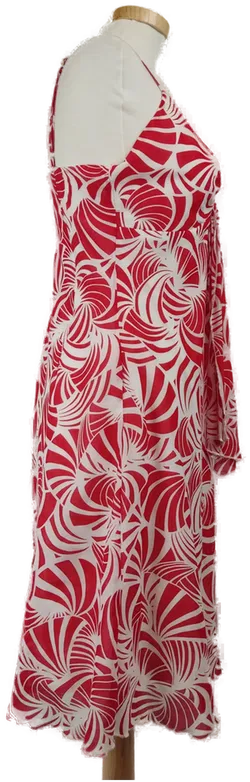 Yokoo Damen Sommerkleid midi  rot-weiß gemustert - M / 38 - Bild 3