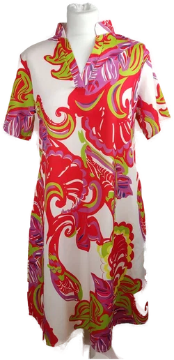 Damen-Midikleid S/36 mit buntem Blumenprint | Sommerlaune
