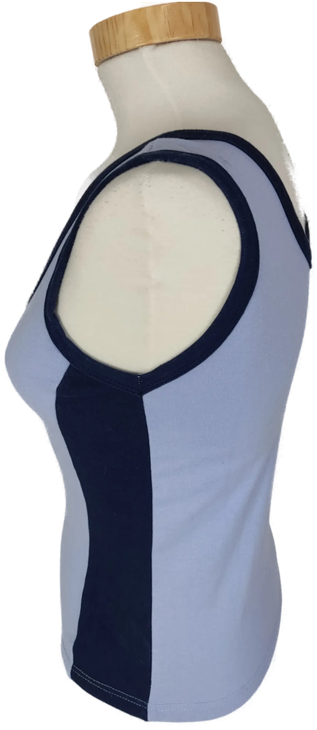 Top "Esprit de Corp", hellblau/blau mit Aufdruck, Größe 34 (geschätzt) – Bild 2