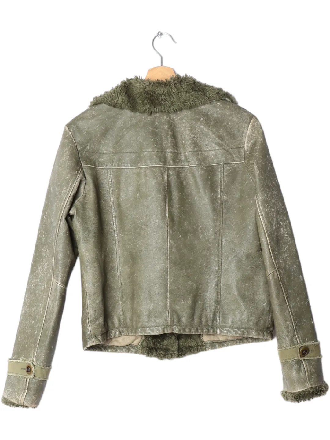 Babäm! - Mustang Damen Lederjacke, oliv - Gr. L – Bild 2