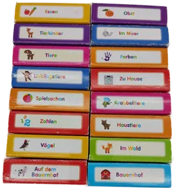 Babylexikon 16 tlg. bunt, Größe ca. 7,5 x 7,5 x 2 cm - Bild 1