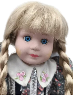 Porzellanpuppe, 42cm, Vintage 80er Jahre – Vorschau 2