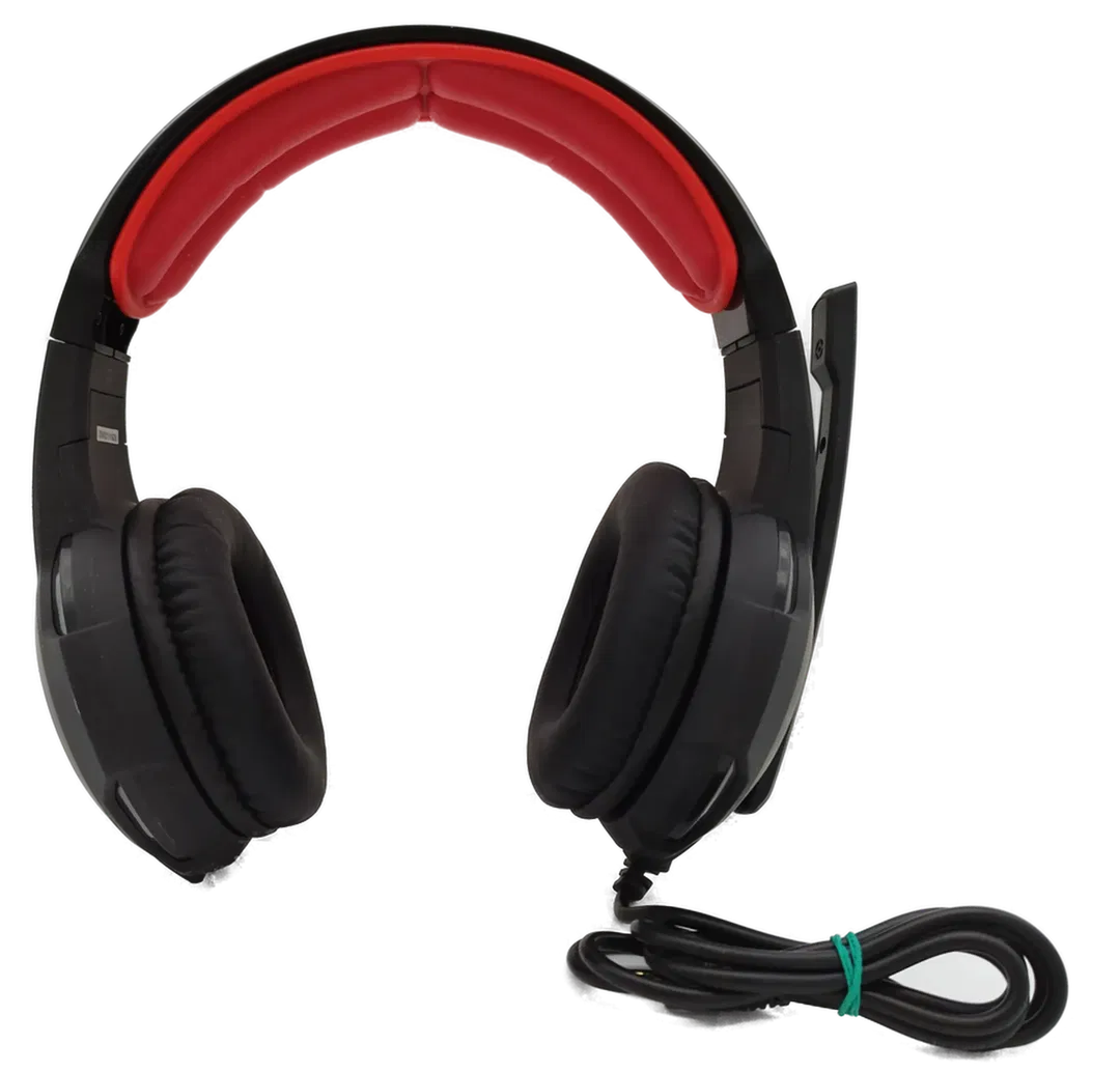 OXT Gaming-Headset inkl. Mikrofon schwarz-rot - Bild 1