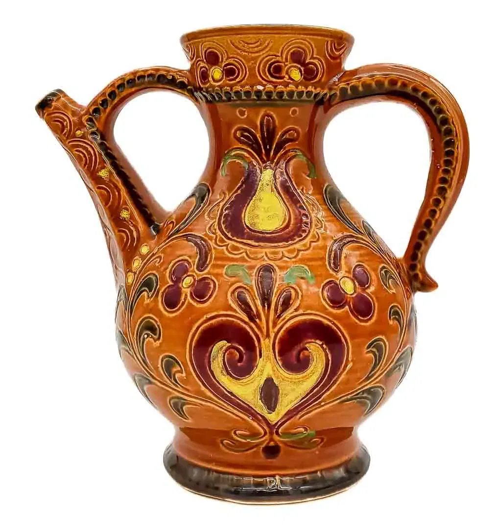 Gmundner Keramik Kanne Handbemalt Vintage Deko - Bild 1