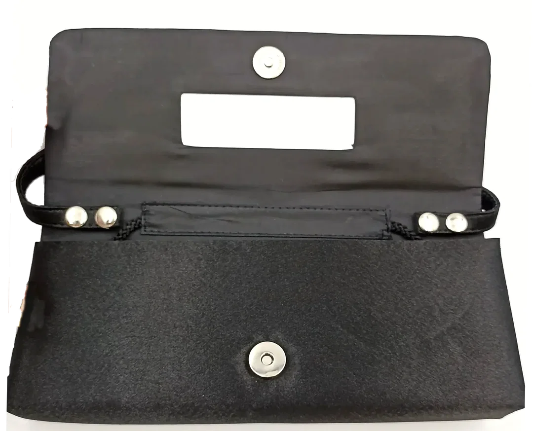 Nicoli Damen Clutch schwarz – Bild 8