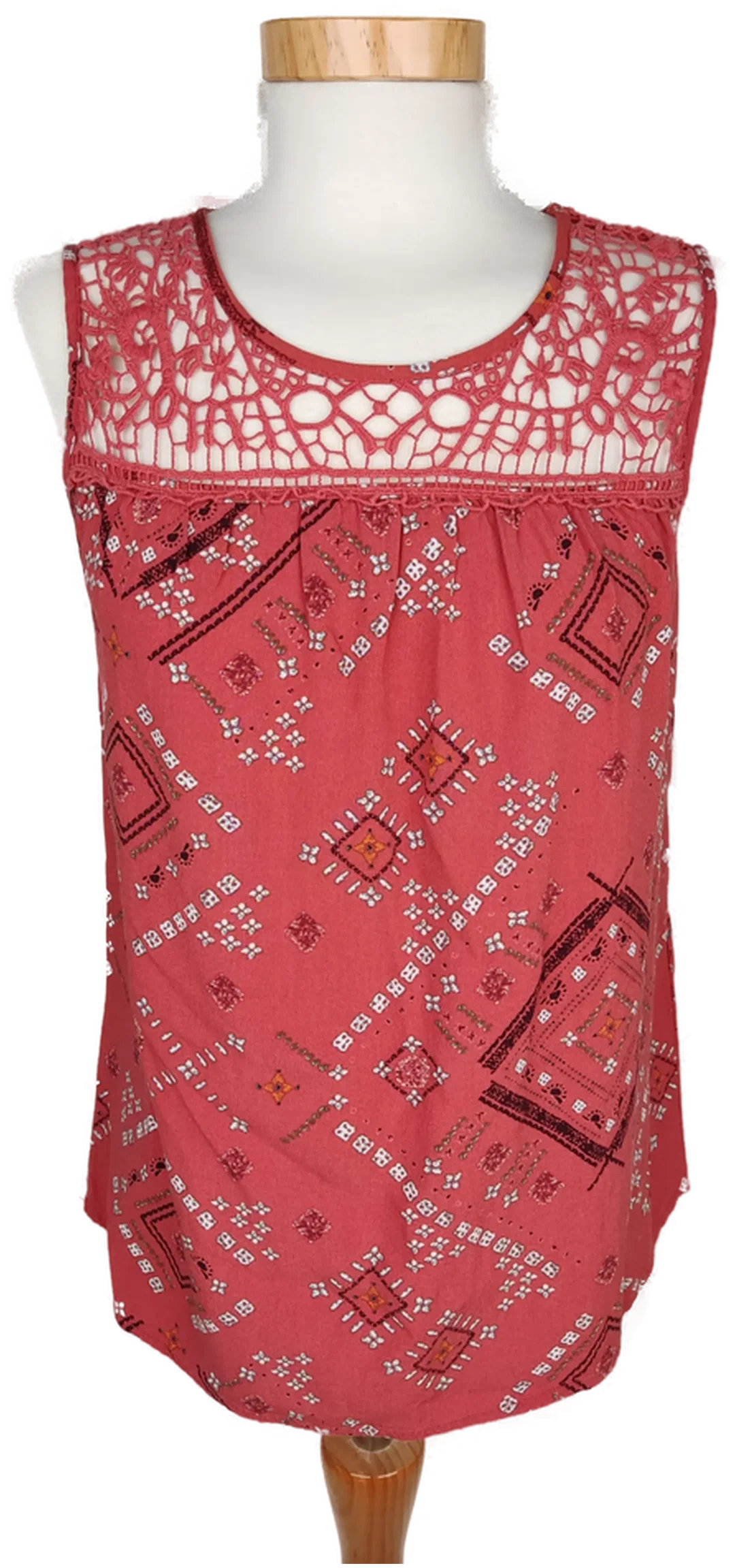 ONLY Damen Top rotbraun gemustert - XS/34 - Bild 1