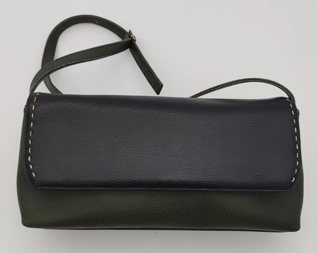 Damenhandtasche olivgrün-schwarz – Bild 2