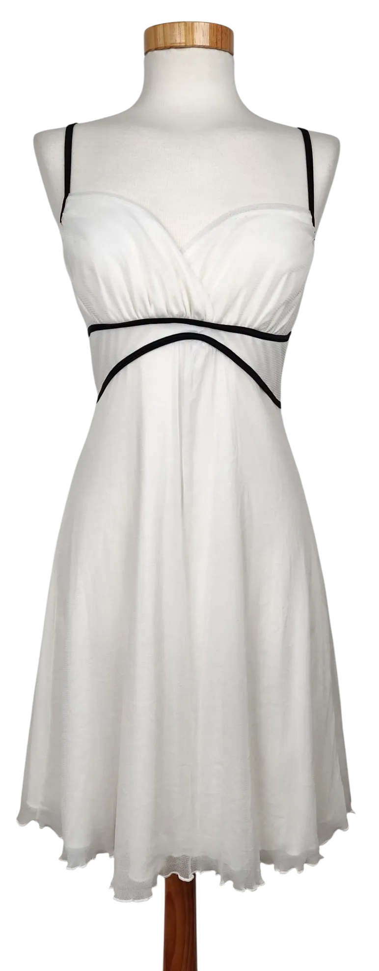 AMISU Damen Midikleid, weiß - Gr. S  - Bild 1