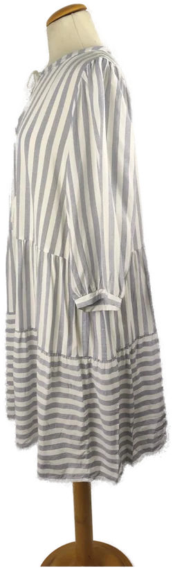 Damenkleid Sonstige Viskose Gestreift | Sommerleicht - Bild 2
