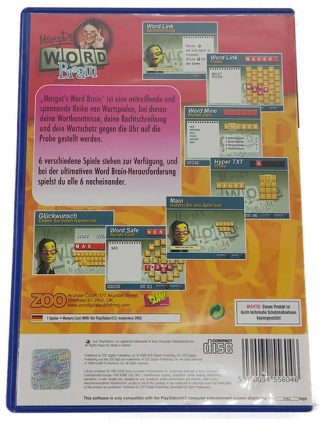 Playstation Sony PS2 Spiel Margot's Word Brain – Bild 3