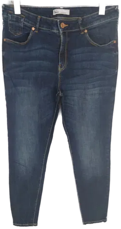 Damen Stretch-Jeans Super Skinny in Dunkelblau, Größe 42 - Bild 1