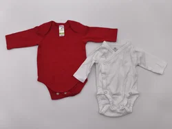 2er Set Baby-Bodies, Langarm, Gr. 50 und 56