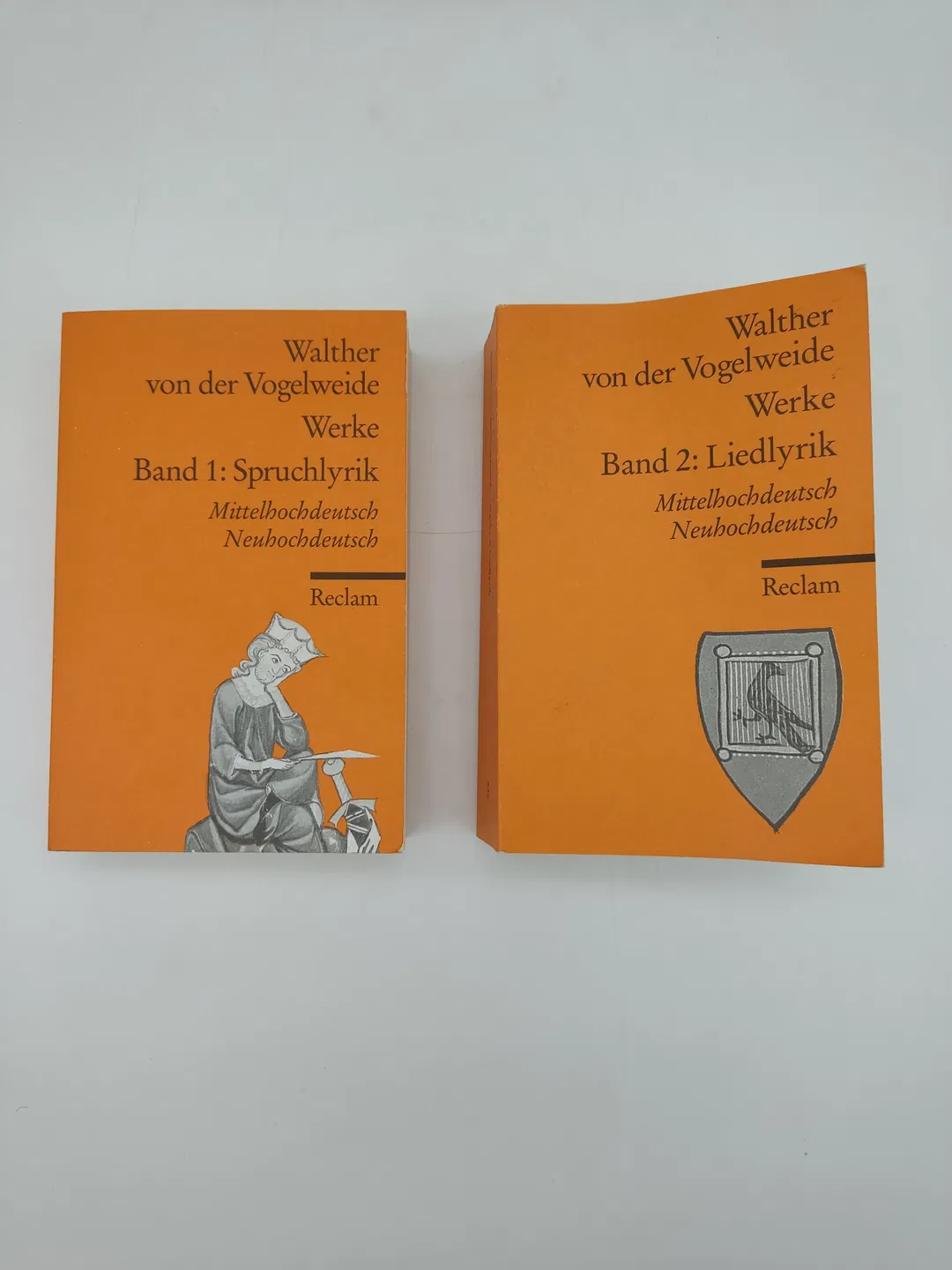 Werke- Band 1:  Spruchlyrik, Band 2: Liedlyrik. Mittelhochdeutsch/Neuhochdeutsch- Walther von der Vogelweide - Bild 2