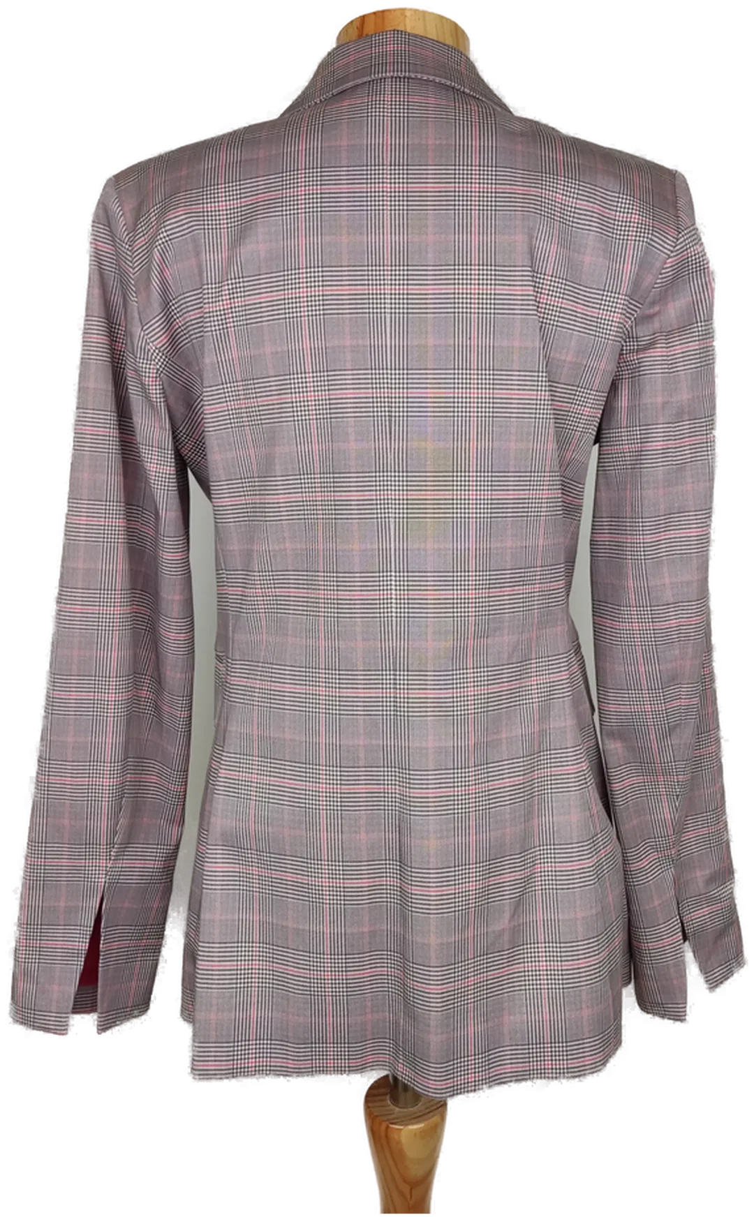 (NEU) United Colors of Benetton Damen Blazer rot/weiß/schwarz kariert - M/38 – Bild 2