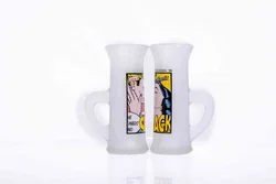 KEGLEVICH Komix '99 Wodka Schnapsglas mit Pop Art Motiv (2 Stück) - Bild 2
