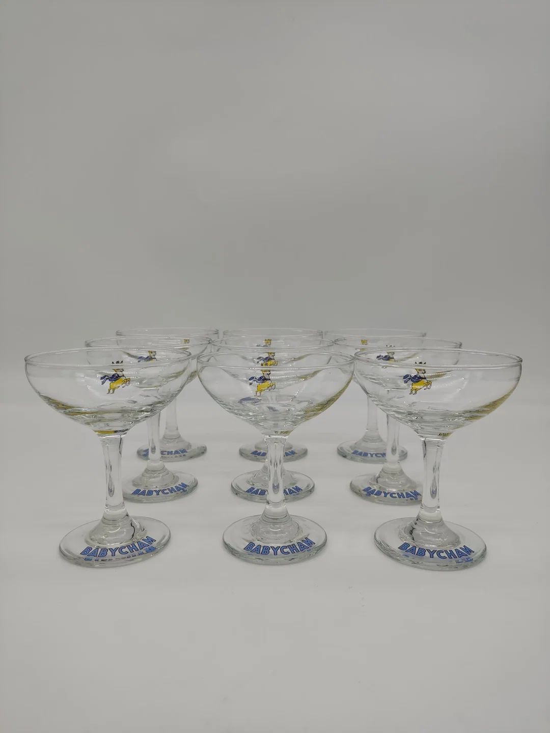 9 Vintage Babycham Champagnergläser – Bild 3
