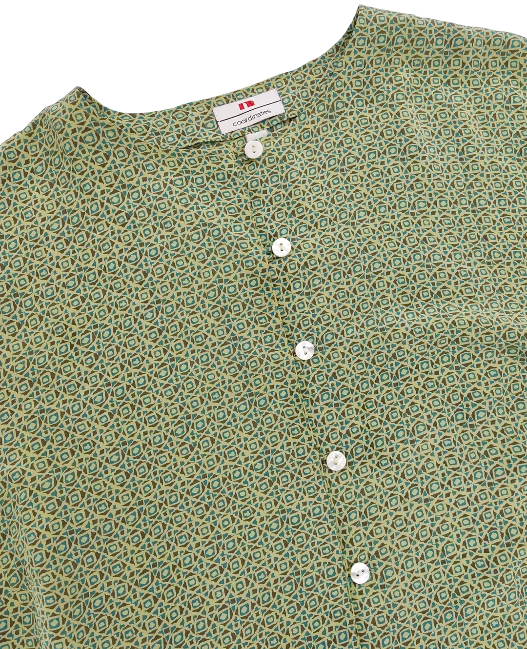 Coordinates Damen Seiden Bluse, grün - Gr. XXXL / 46 – Bild 3