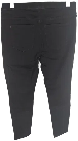 H&M Damen Stretch Jeans mit Gummizugbund, schwarz, Größe 44 - Bild 2