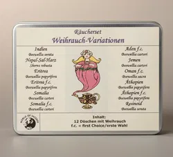 World of Incense Räucherset spirituell 12 Weihrauch-Variationen NEU & OVP Metalldose - Bild 2