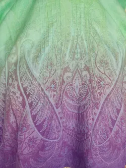 Mattina Damen Tunika türkis/weiß/lila gemustert - M/38 - Bild 4