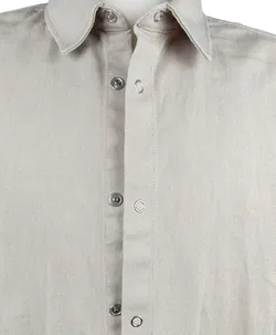 Weekday Herren Denim Hemdjacke, beige - Gr. M  - Bild 3