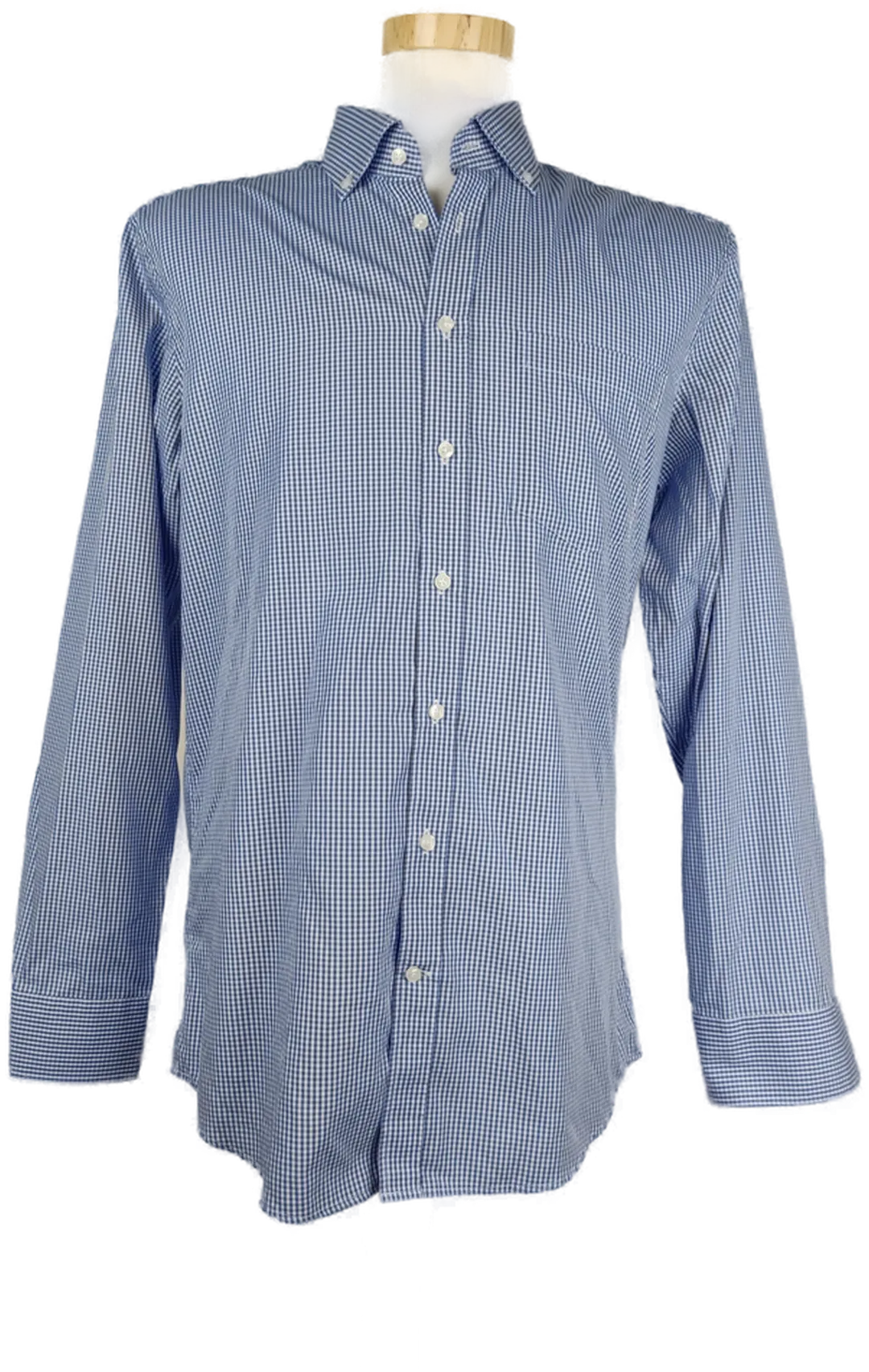 Seidensticker Herrenhemd  langarm blau kariert - M/48 - Bild 1