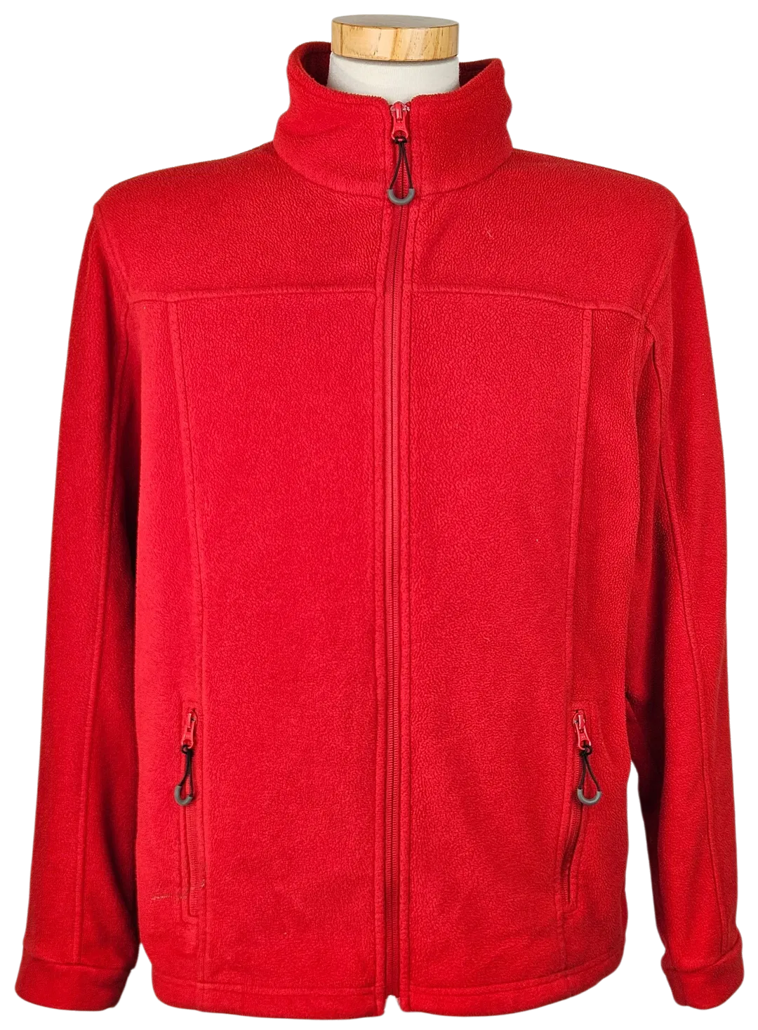 Engelbert Strauss Herren Flecce Zip-Pullover, rot - Gr. M  - Bild 1