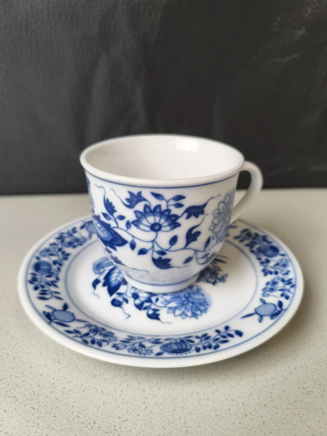 Domestic, 2 Kaffeetassen, Zwiebelmuster  – Bild 3