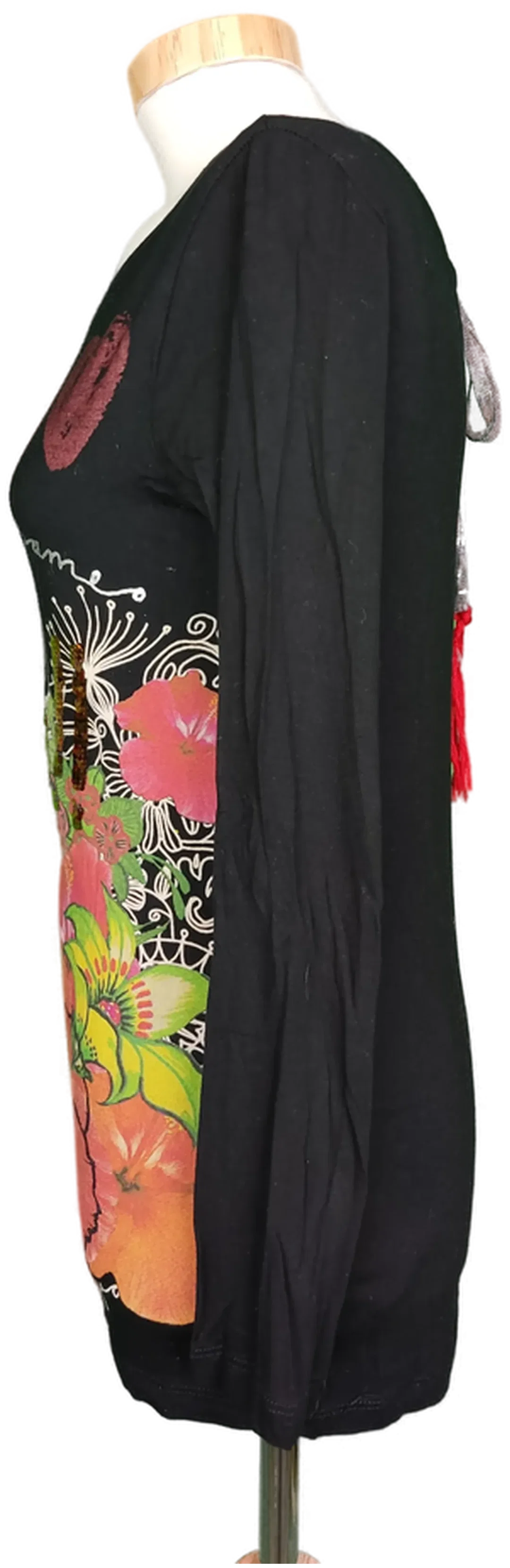 Desigual Damen Shirt schwarz bedruckt - S/36 – Bild 3