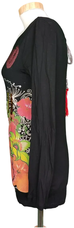 Desigual Damen Shirt schwarz bedruckt - S/36 – Vorschau 3