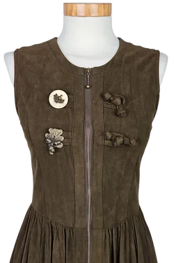 SPORTALM Damen Trachtenkleid (Dirndl), braun - Gr. 152/ S  - Bild 5