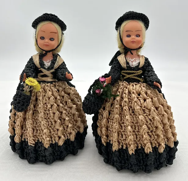 Vintage Trachtenpuppen - 2er Set - Bild 1