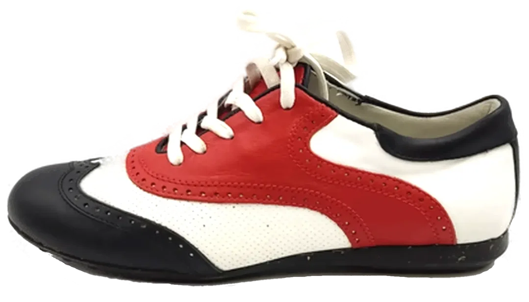 Walter Genuin Damengolfschuhe schwarz/weiß/rot Gr. 37 – Bild 6