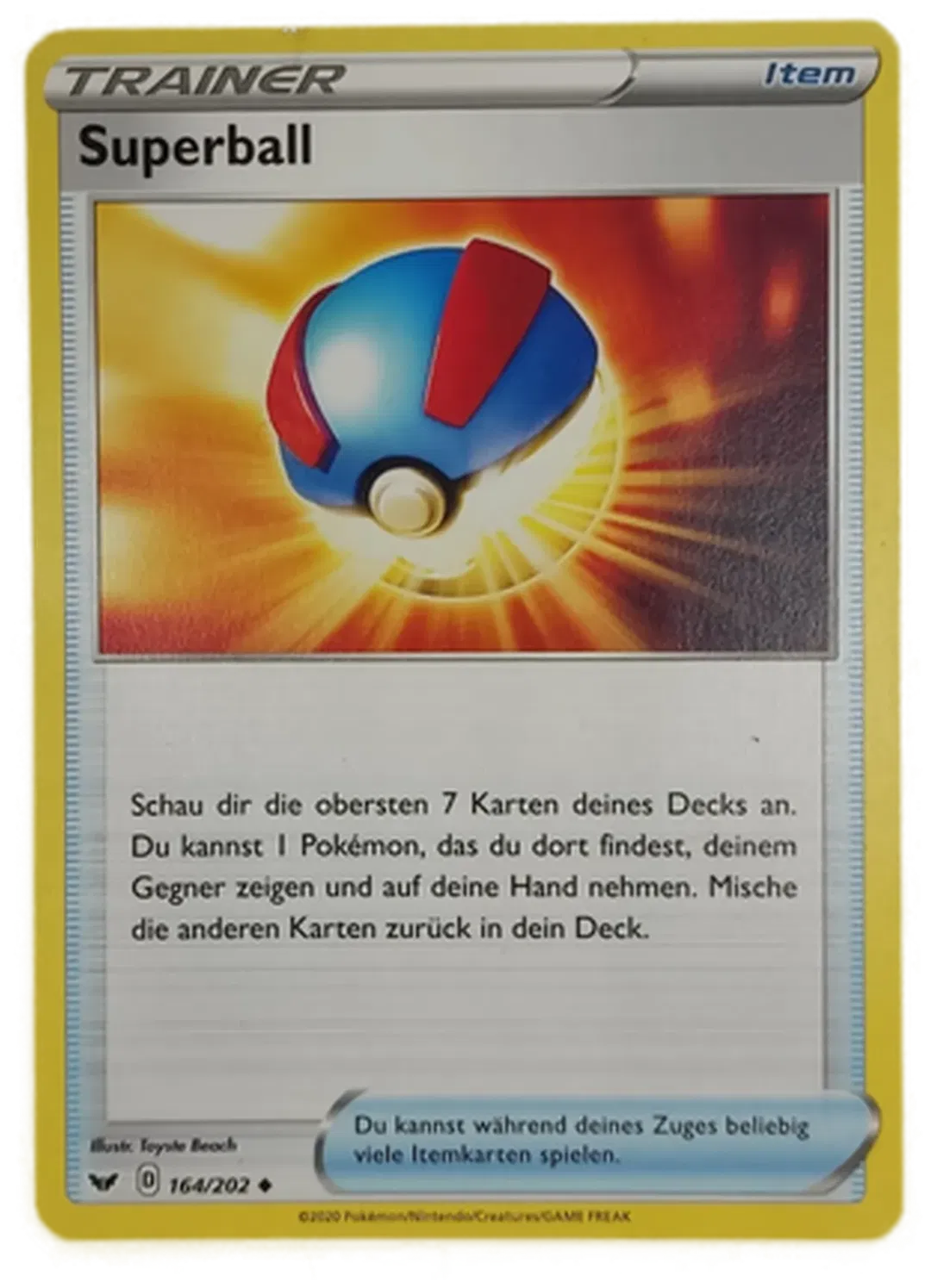  Pokémon Sammelkarte Superball Trainer - Bild 1