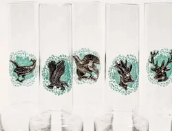 Schnapsgläser mit Alpendekor - Bild 2