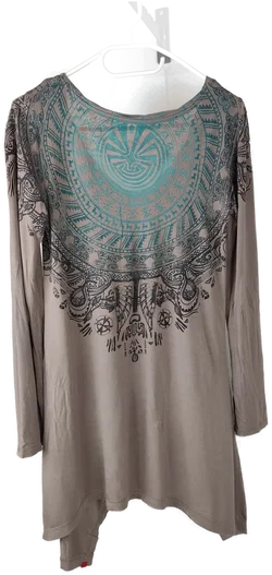 Damen Longshirt edc By Esprit Bedruckt Gr. 40 | Strass Schatz - Bild 6