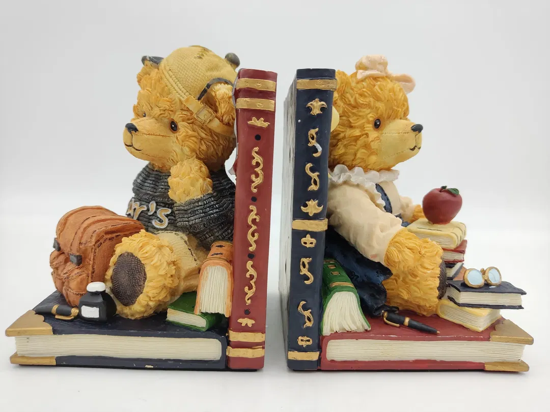 Buchstützen mit Teddybären  - Bild 1
