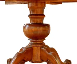 Vintage Biedermeier Rundtisch, ausziehbar, Mahagoni, Ø 120 cm - Bild 4