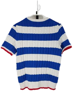Polo Ralph Lauren Kurzarm Strickpullover Gestreift | Wie Neu - Bild 7