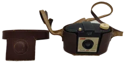 Kodak Camera/Kamera Brownie 127 in Ledertasche - Bild 2