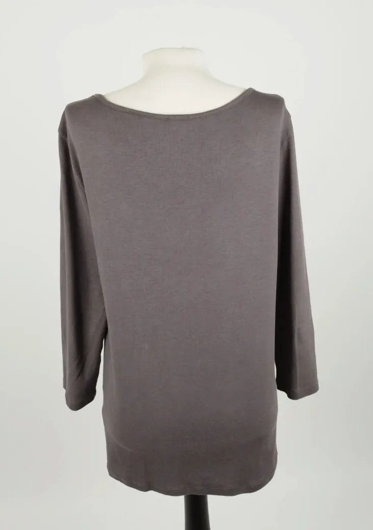 Fabiana Filippi - Graues Oberteil mit Kettendetails - XXL, 94% Baumwolle, 6% Lycra – Bild 3