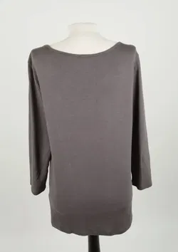 Fabiana Filippi - Graues Oberteil mit Kettendetails - XXL, 94% Baumwolle, 6% Lycra - Bild 3